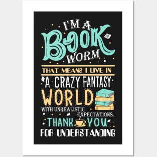 Book Worm Posters and Art